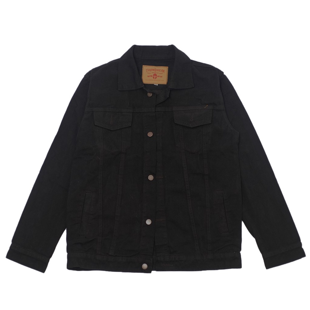 KODE L7Y Trondheim Jaket Jeans Pria Travis Black