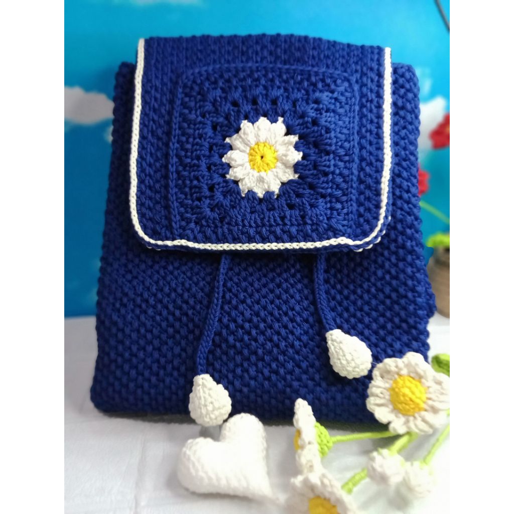 Tas Rajut Ransel Tas Sekolah Tas wanita