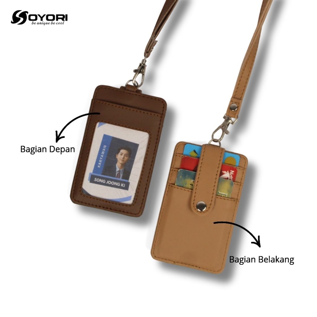 

id card holder lanyard nametag dengan pengaman kartu SEVTY SID011