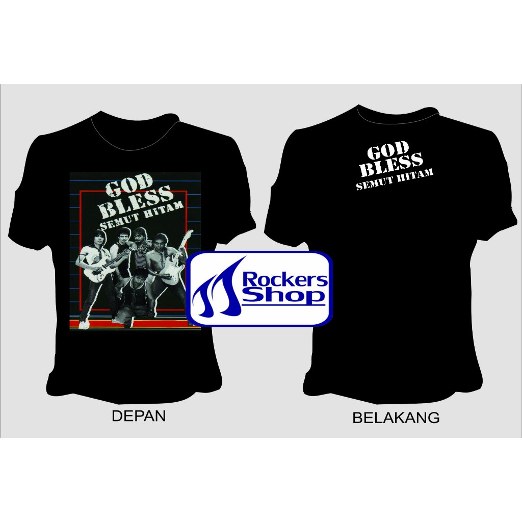 KAOS GOD BLESS ALBUM SEMUT HITAM GODBLESS ACHMAD ALBAR IAN ANTONO DONNY FATTAH BAND ROCK LAWAS LEGEN