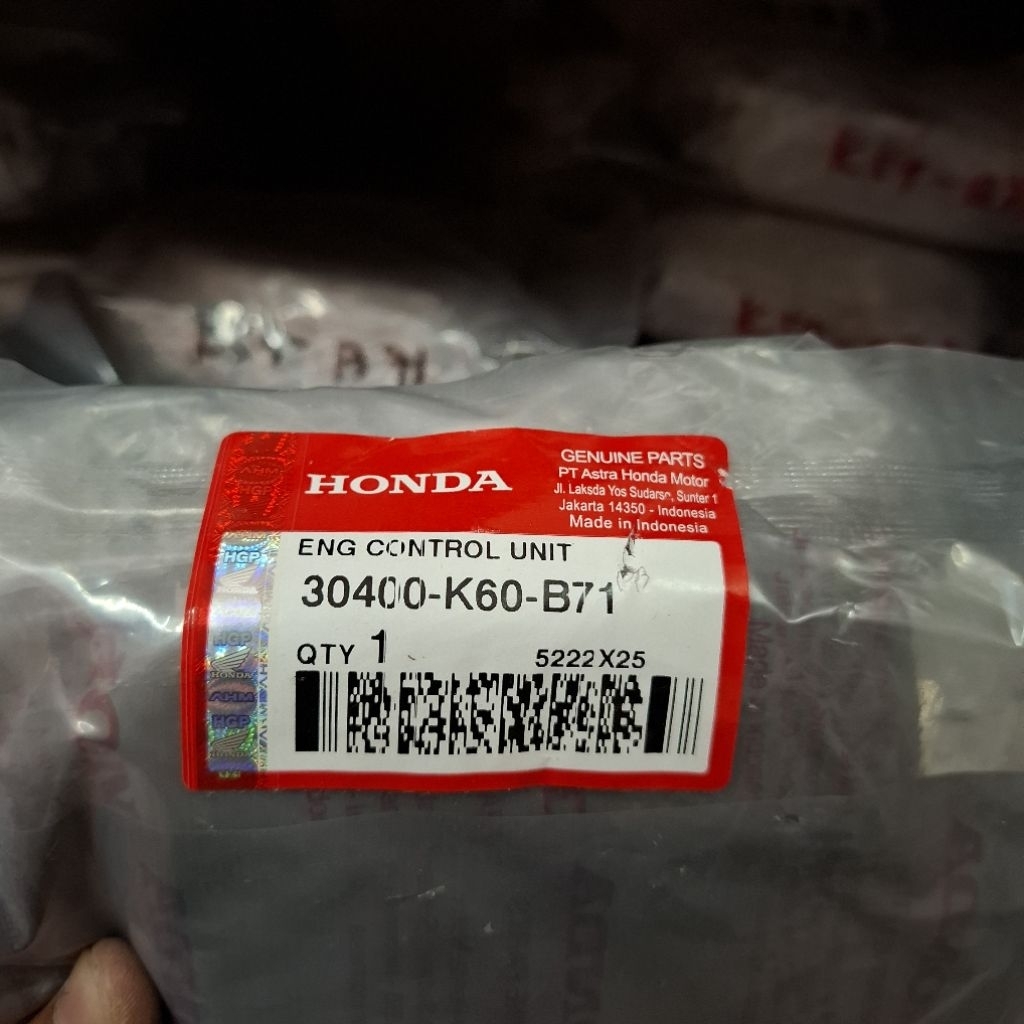 ECU CONTROL UNIT MOTOR HONDA Vario 125 eSP K60R (2018 - 2022) 30400-K60-B71
