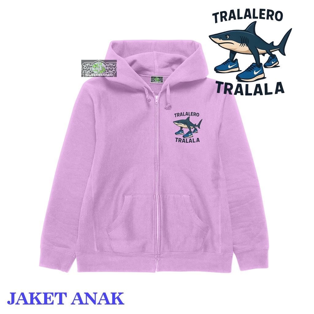 COD Jaket Anak Cowok Cewek TRALALERO TRALALA Usia 3 Sampai 12 Tahun Premium Quality