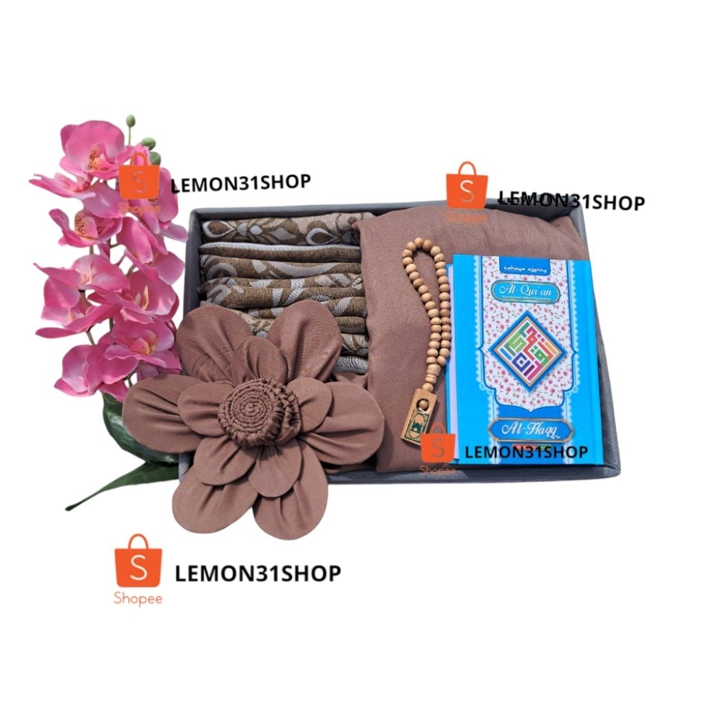 PAKET HANTARAN NIKAH SEPERANGKAT ALAT SHOLAT SESERAHAN MUKENA SAJADAH ALQURAN TASBIH PERNIKAHAN HANT