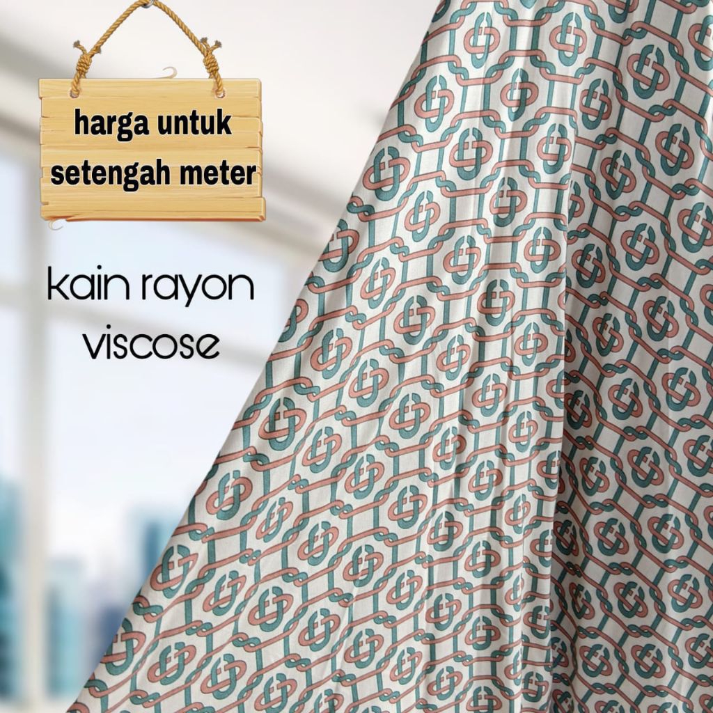 Kain Katun Rayon Viscose Motif Etnik Pinggiran Terbaru