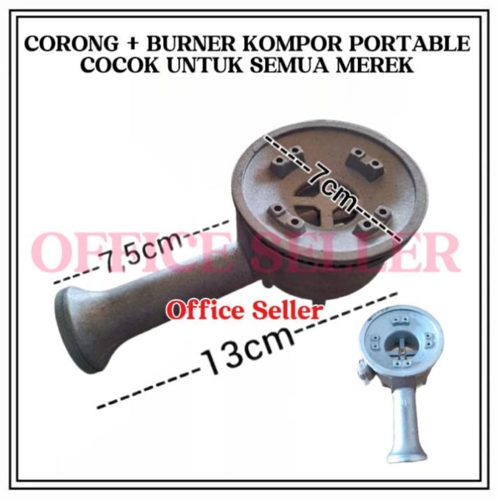 CORONG BURNER KOMPOR GAS PORTABLE / CEROBONG KOMPOR GAS CAMPING PROGAS DLL COCOK UNTUK SEMUA MEREK /