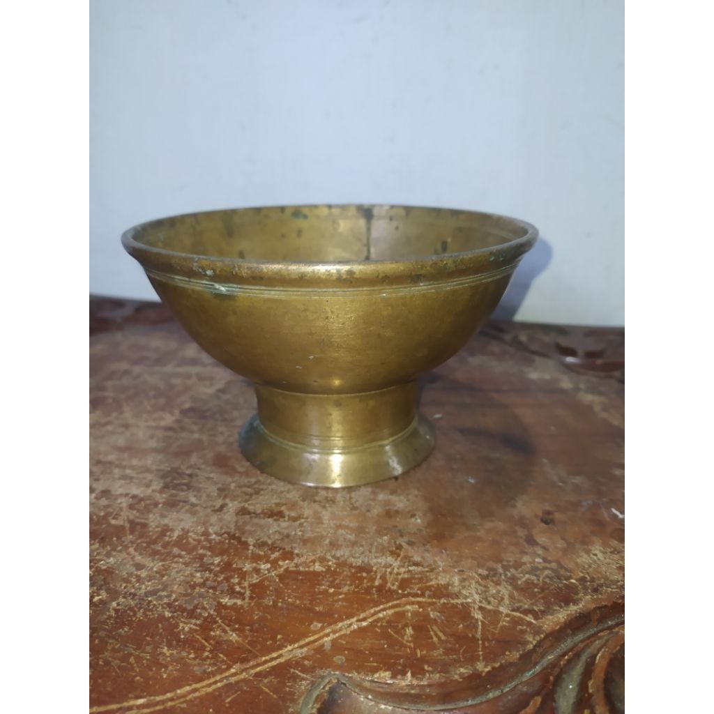 Bokor Kuningan Jadul Antik Lawas original vintage