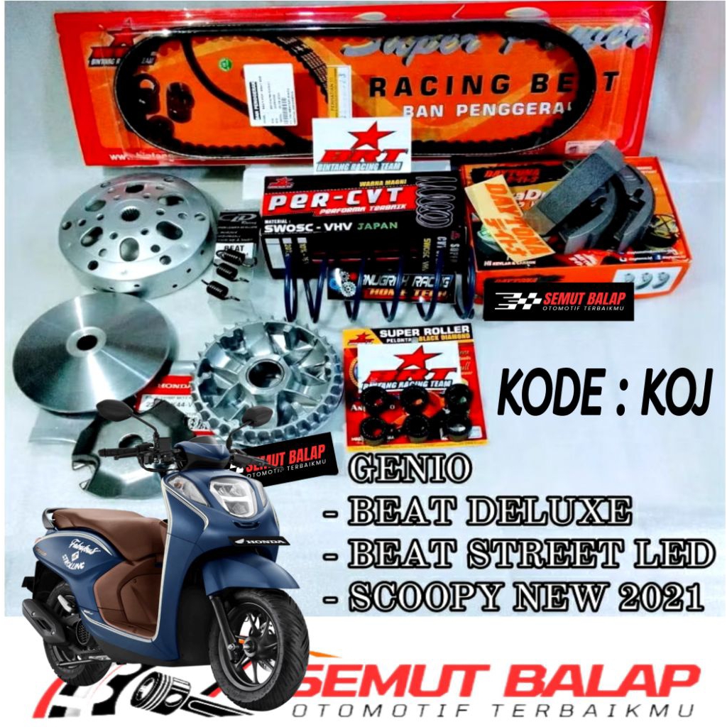 PAKET KIRIAN FULL CVT GENIO BRT RACING FULL KIRIAN CVT BEAT DELUXE KAMPAS DAYTONA FULL PAKET KIRIAN 