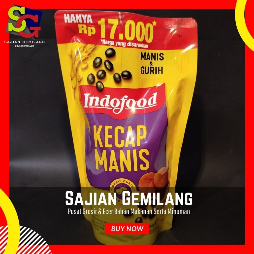 

indofood Kecap Manis 520ml refill - Grosir Sajian Gemilang