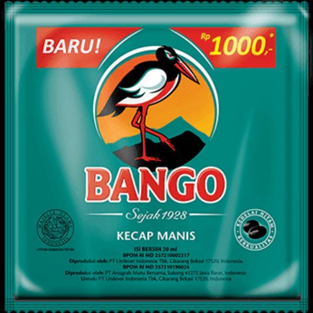 

Kecap Manis Bango Sachet / Bango Kecap 1.000