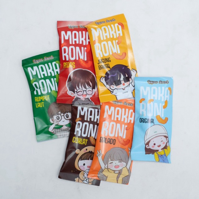 

ADR [PAKET USAHA] ISI 60 PCS MAKARONI CUSTOM 6 RASA JUAL ECER 1 Food Snack Camilan food halal pedas
