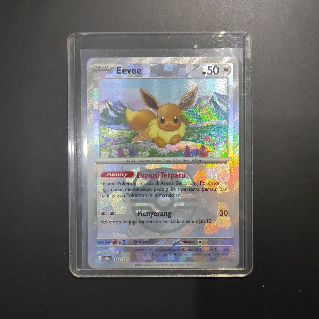 Kartu Eevee Holo Masterball - Kartu Pokemon Indonesia