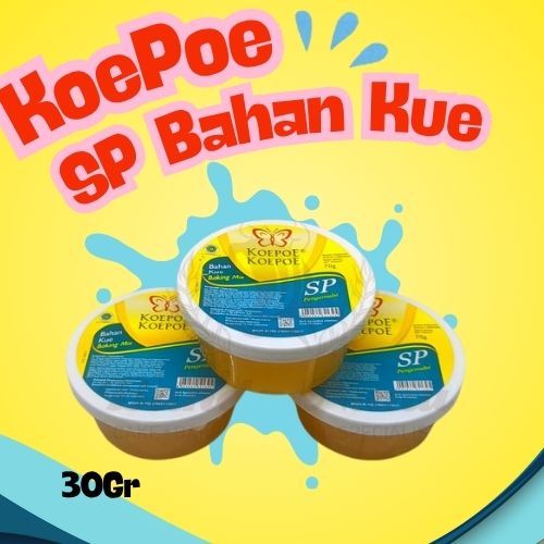 

KOEPOE BAHAN KUE BAKING MIX SP PENGEMULSI 30G 1 PAK /6 PCS