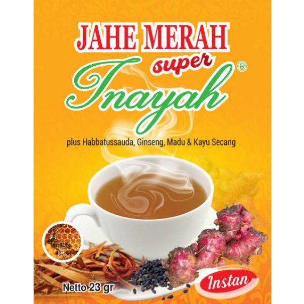

Minuman Jahe Merah Super Inayah [PER PCS] | Minuman Jahe Instan