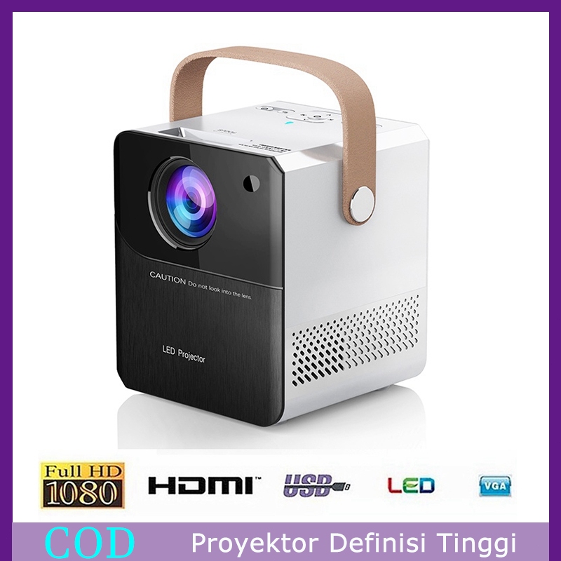 Proyektor HD Baru Proyektor Mini Proyektor Rumah Proyektor HD Siswa Kamar Tidur Sangat Jernih