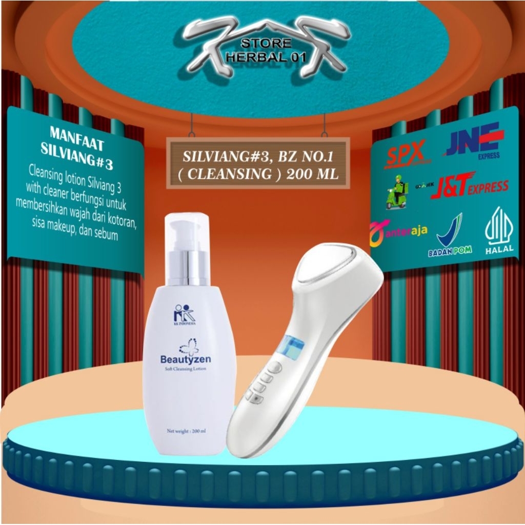 Paket Silviang 3 Hot & Cool Skin Lifting Teknologi Korea Setrika Wajah Alat Facial Wajah KK Indonesi