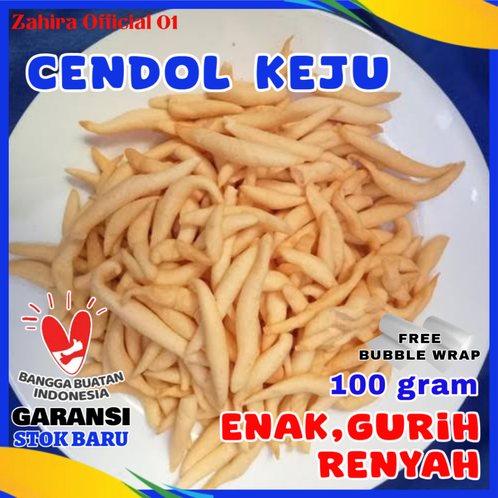 

Snack Cendol Keju Telor Gabus Cemilan Gurih 100gram