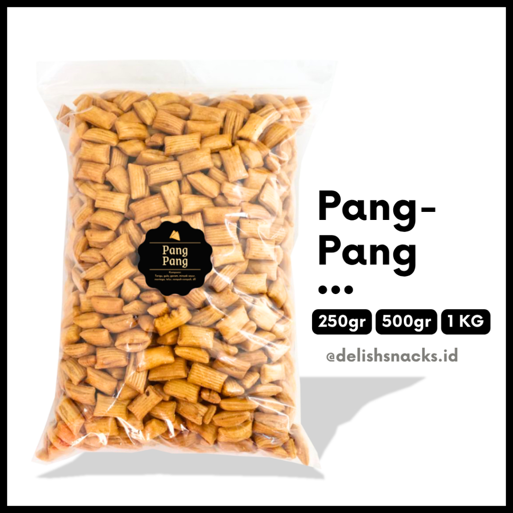 

[DELISH SNACKS] Pang-Pang (Grosir) 250gr 500gr 1 KG / Snack Cemilan Camilan Grosiran Kiloan