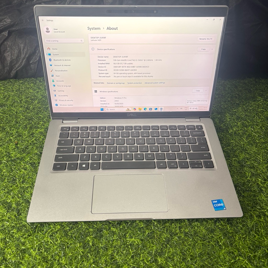 Laptop Dell 5420 i5 gen 11 ram 16Gb nvme 256Gb