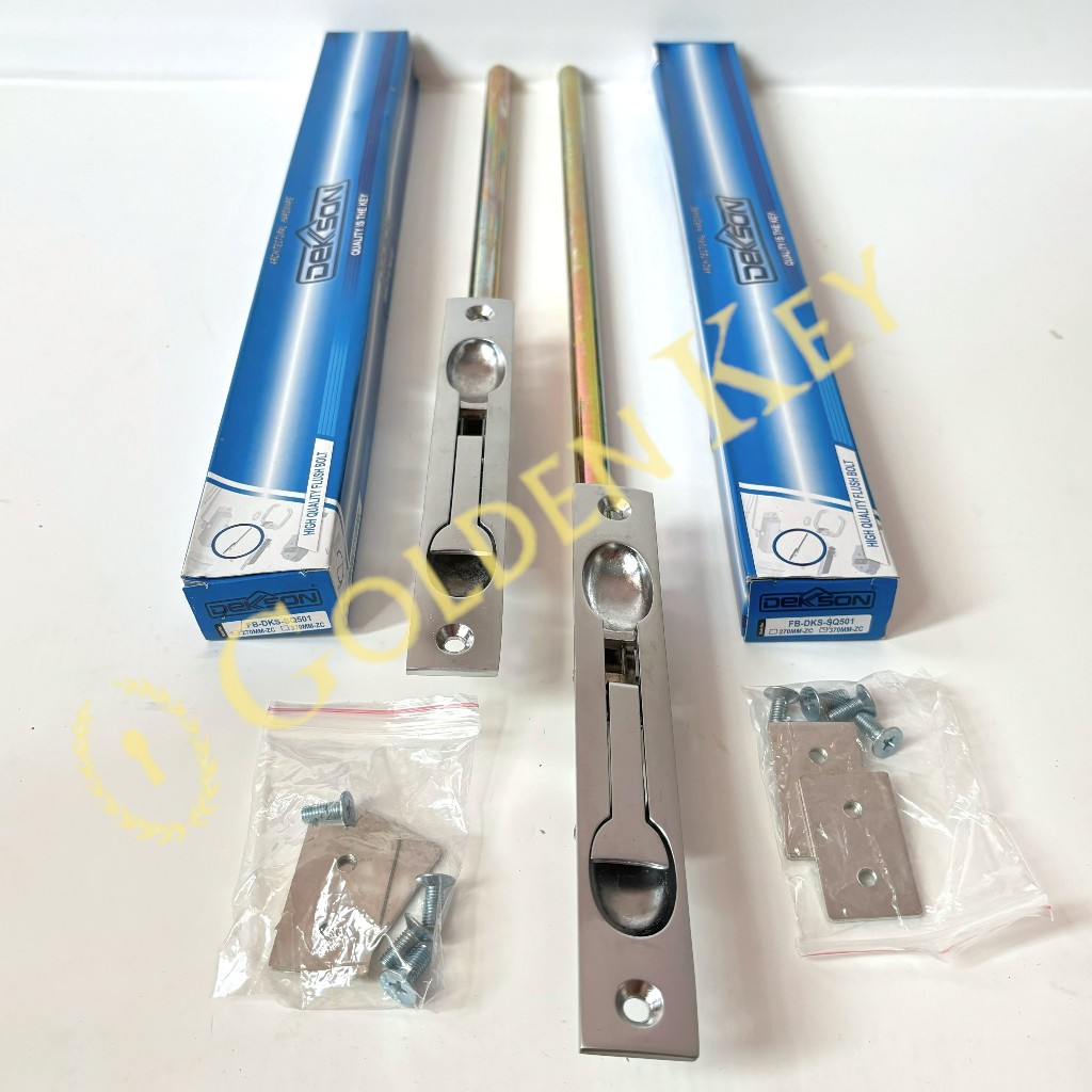 Flush Bolt Dekkson Dekson FB SQ 501 SQ501 270 370 MM ZC Grendel Tanam Pintu Besi