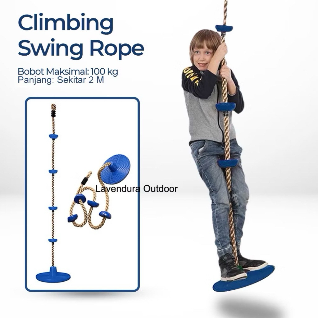 Paket lengkap mainan anak swing rope paket edukasi outbound anak mini flying fox anak paket outbound