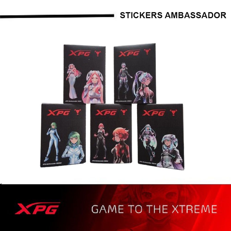 

ADATA XPG Merchandise Exclusive Stickers Ambassador Anime Girl