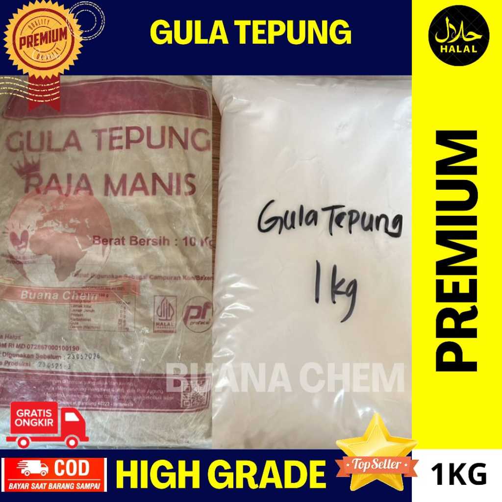 

Gula Pasir Tepung Halus Donat Roti Kue Serbuk Makanan dan Minuman