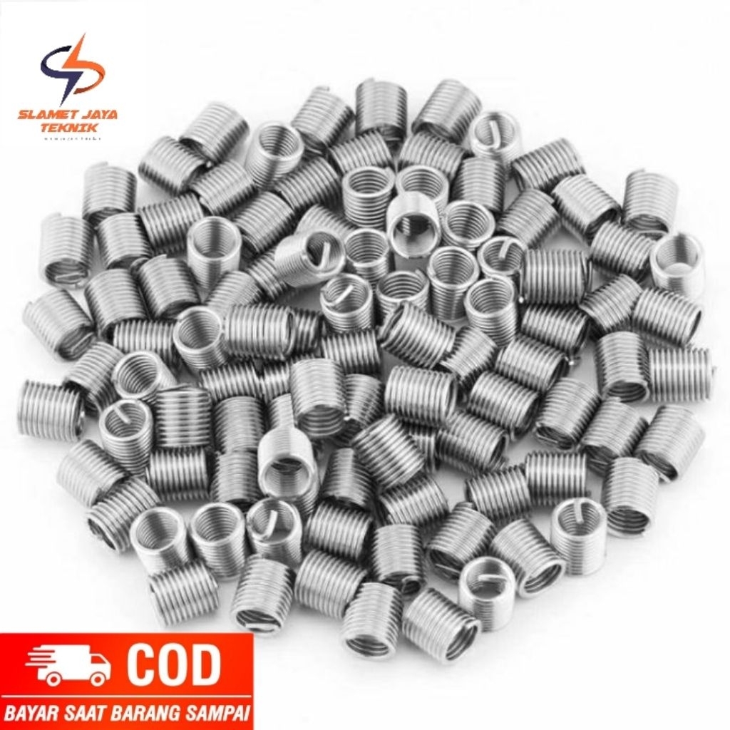 10Pcs Recoil Busi Motor 2 Tak M14x1.25 1D Helicoil Drat Busi 2 Tak Pendek