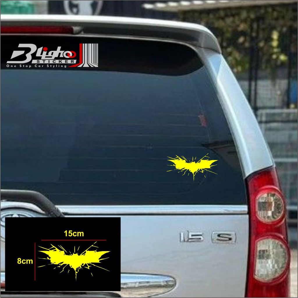

BLIGHOO Cutting Sticker Batman Grunge Retak 15cm Stiker Kaca Mobil Superhero Keren Murah Berkualitas