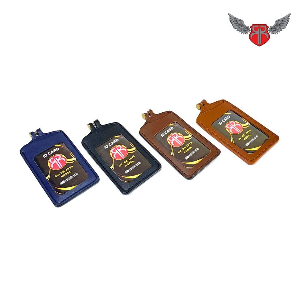 

ID Card Kulit Holder Name Tag Lanyard Kulit 3 Slot Kartu ID Card Kulit Termurah