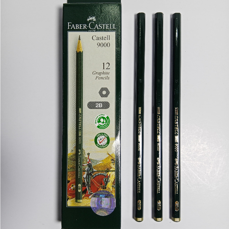 

PENSIL Faber-Castell Pensil Tulis Ujian - 2B Castell 9000