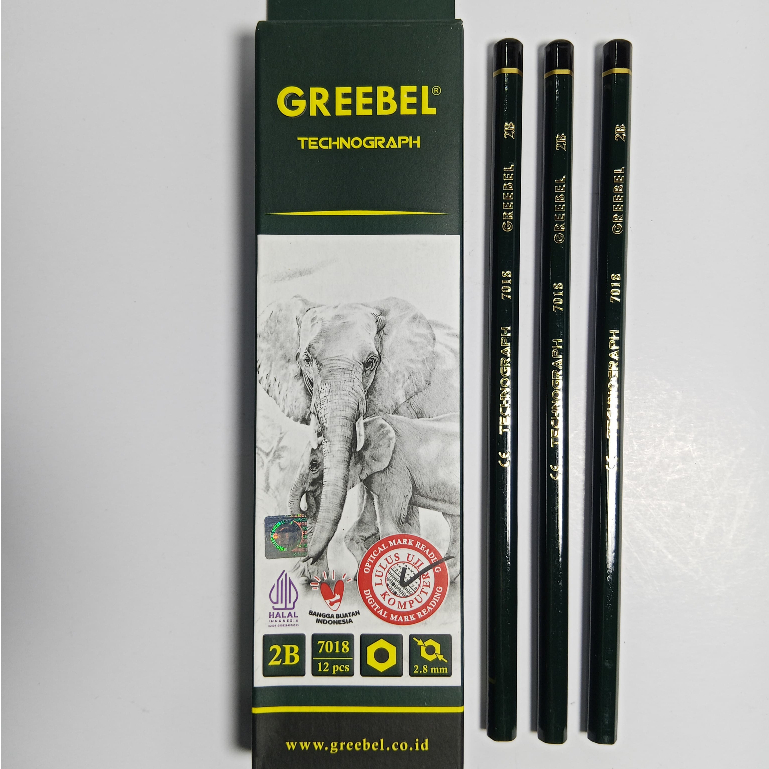

PENSIL GREEBEL Pensil Pencil Kayu 2B (7018) / Pensil Tulis Ujian Sekolah Pensil Gambar