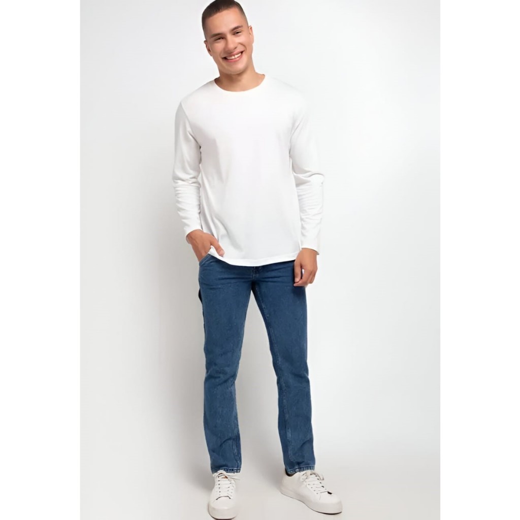 BRBL Born And Blessed Celana Carpenter Biru Panjang Pria Novgorod Slim Fit - B1AC20I001BL