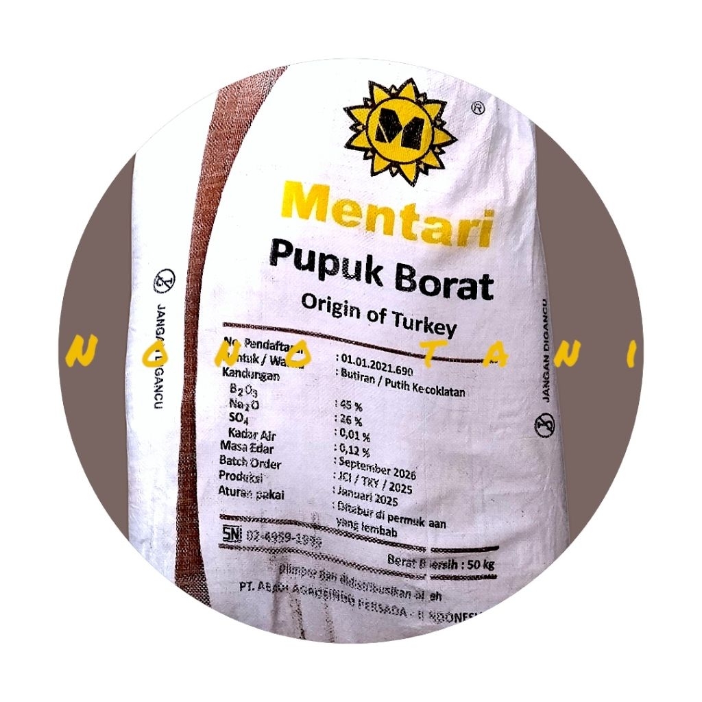 pupuk Borate origin of turki 50 kg