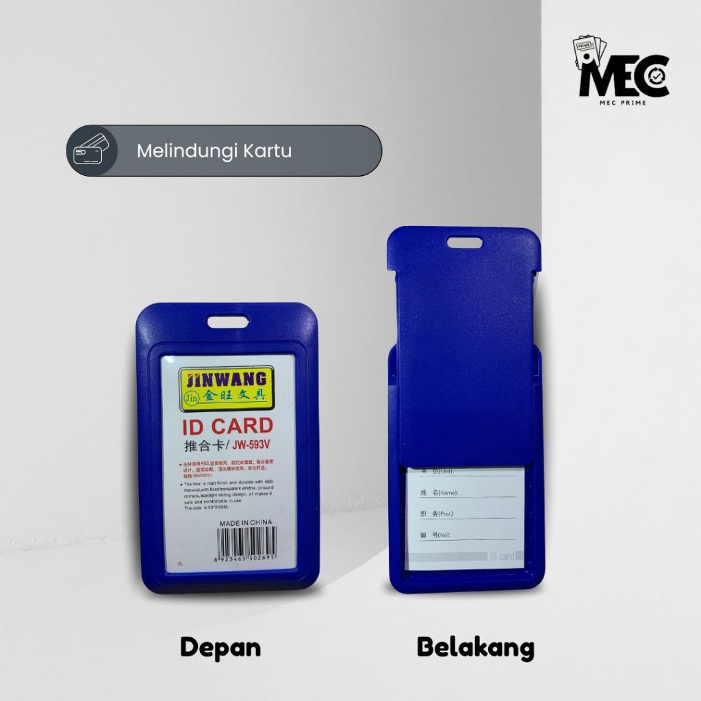 

Card Holder/Tempat Kartu Sliding Plastik
