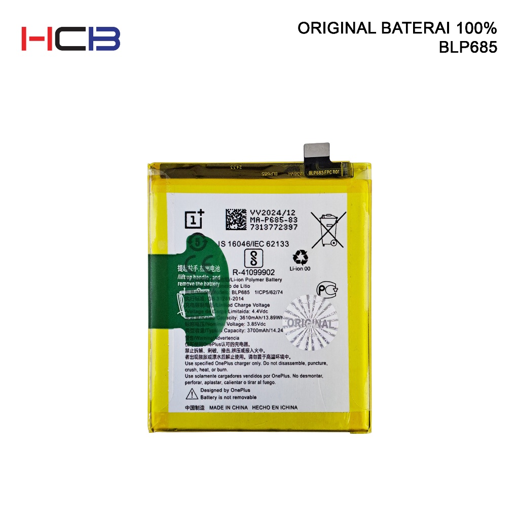 BATERAI BLP685 BATERY ONEPLUS 6T ORIGINAL 100%