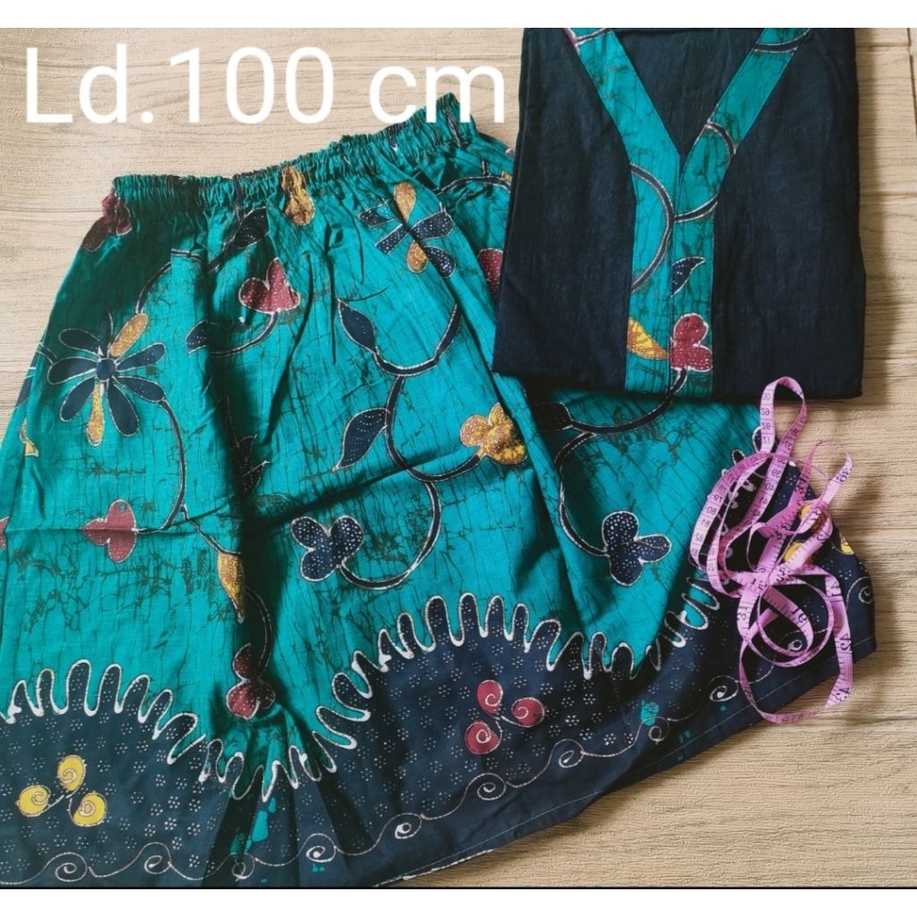 set rok dan blus batik kerja