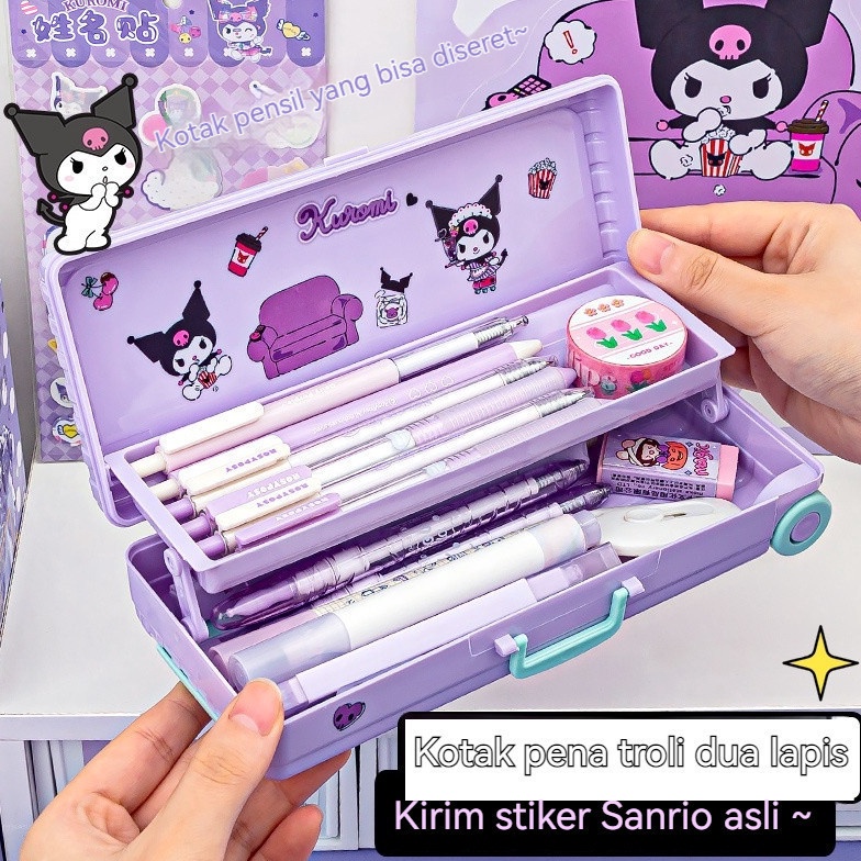 

Serba diskon CODKotak Alat Tulis Berbentuk Kotak Troli Lucu Dengan Stiker Sanrio Lapisan Ganda Kotak Pensil Plastik Kapasitas Besar Hadiah Alat Tulis Siswa
