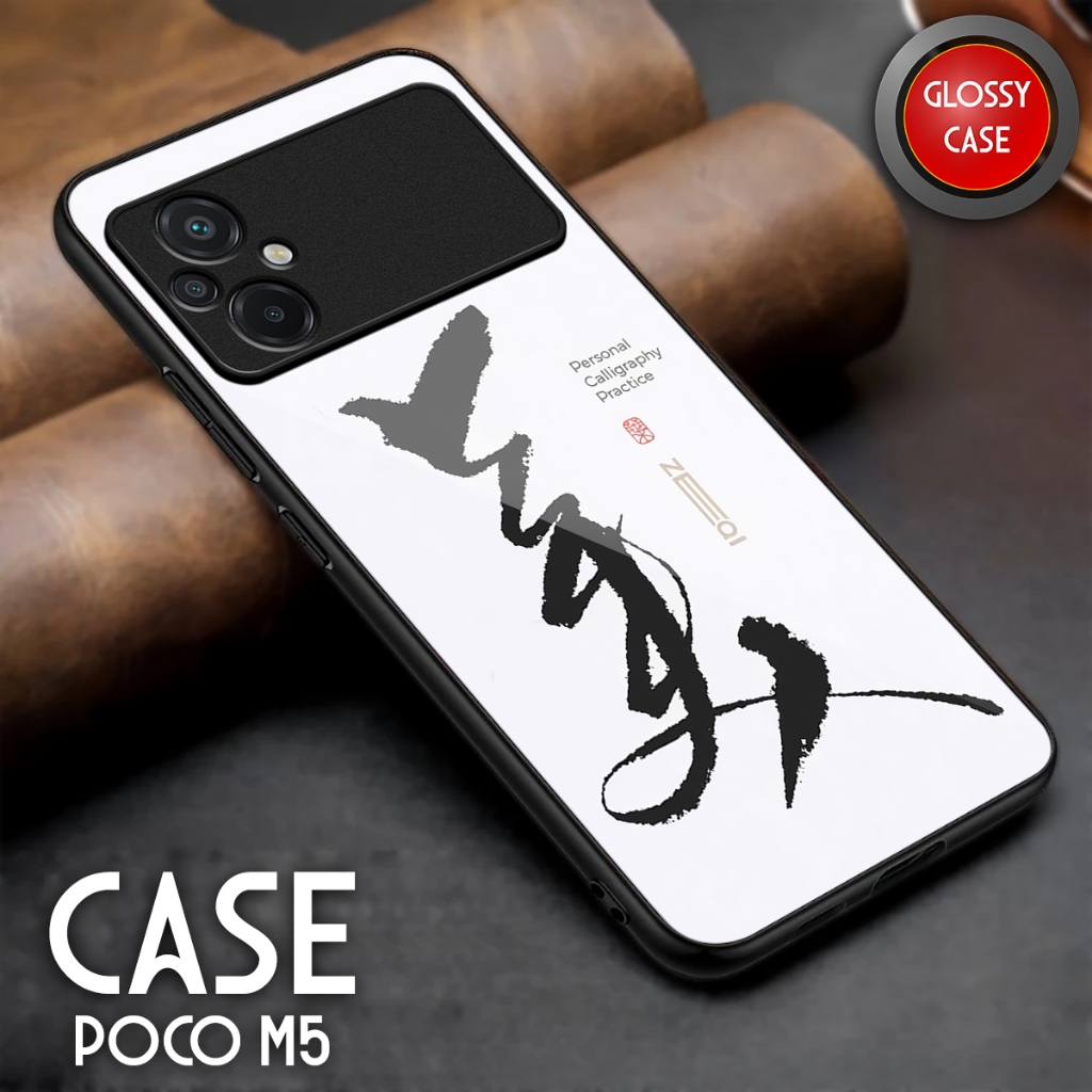 Softcase Poco M5 - Casing Hp Poco M5 - Case Kaca Glossy - Kesing Hp Poco M5 - Softcase Sublime Akses