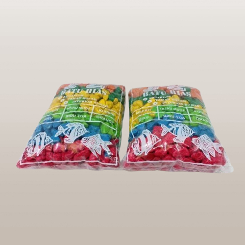 Hiasan Dekorasi Batu Hias Aquarium Aquascape Batu Warna Warni Batu Lokal F2