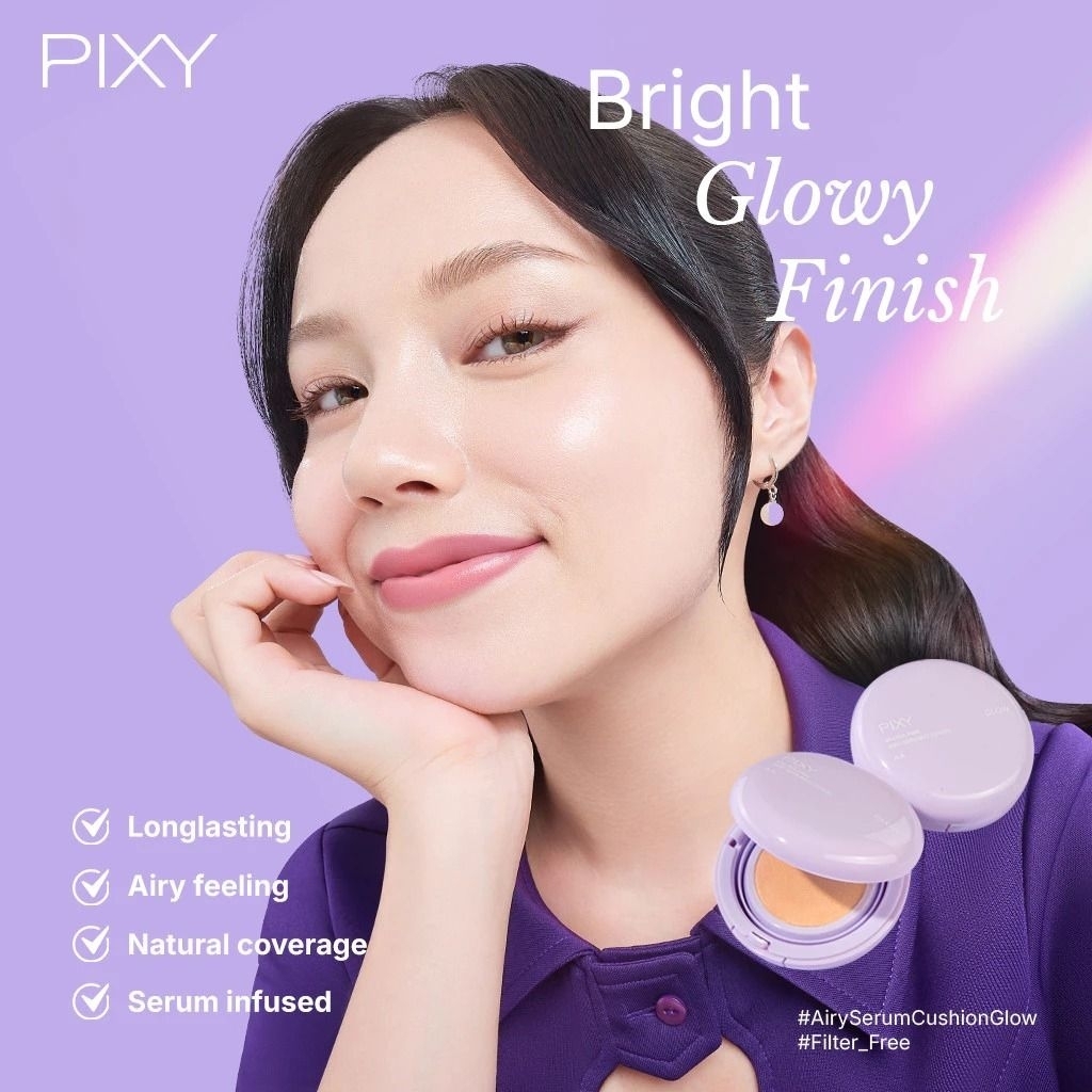PIXY Pixy pixy - PIXY Airy Serum Cushion Glow (15g) - Cushion Glow Pixy - Airy Serum Cushion Pixy - 