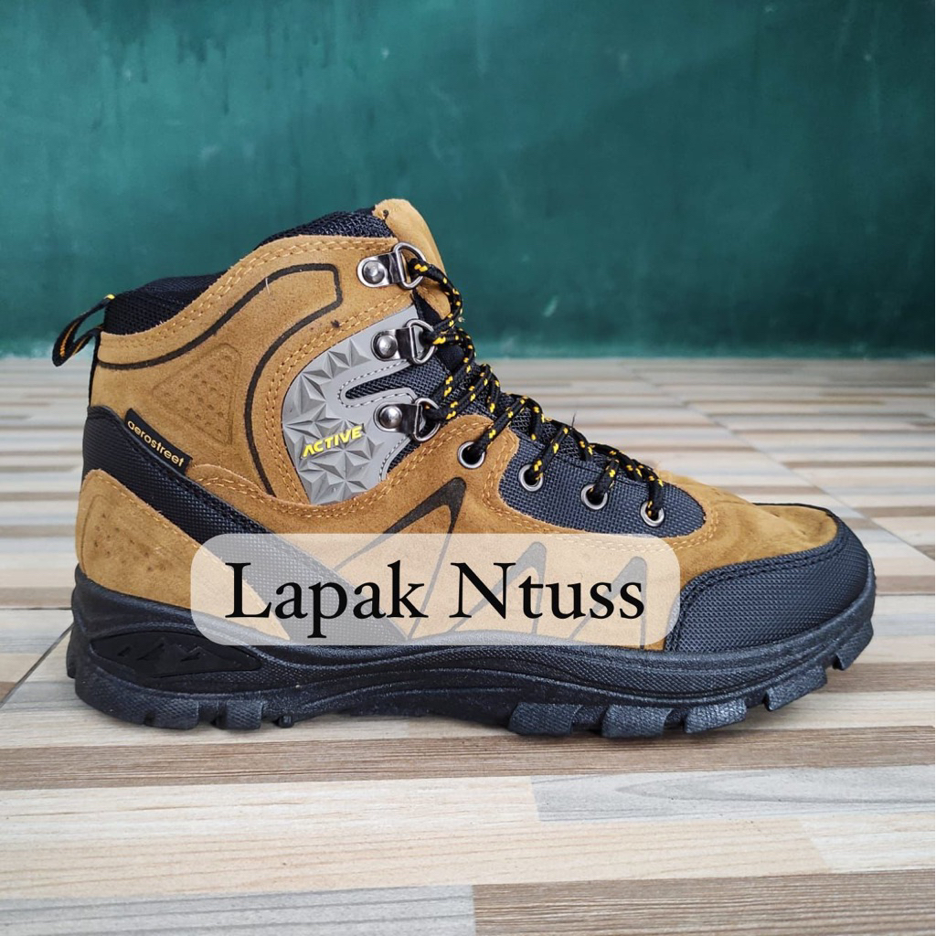 Sepatu Booth Outdoor / Sepatu Gunung Active High Coklat / Active High Army / Active High Abu / Activ