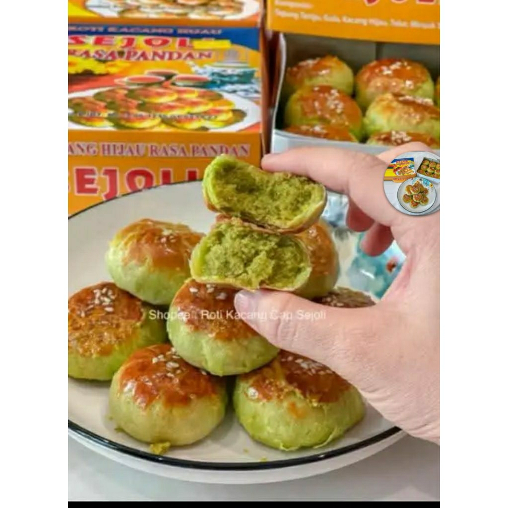 

kue kacang hijau cap sejoli,pia