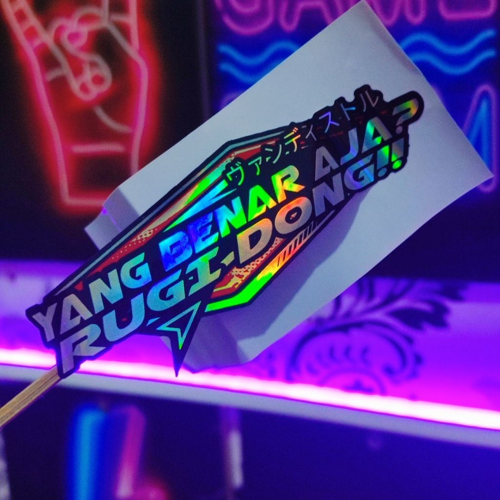 

stiker yg bener aja rugi dong HOLOGRAM