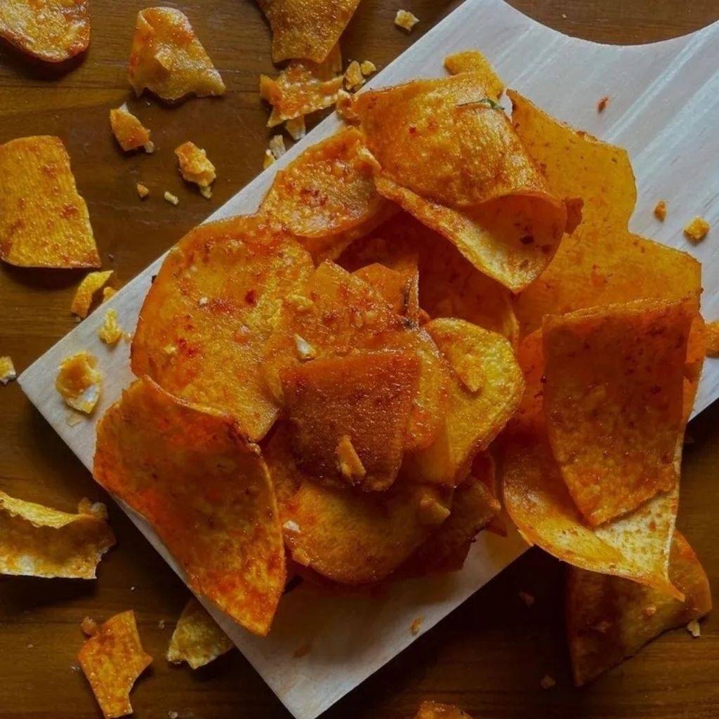 

Krezzzius Keripik Talas Balado, Keripik Mbote Murah, Kerupuk Talas ( 100 gr )