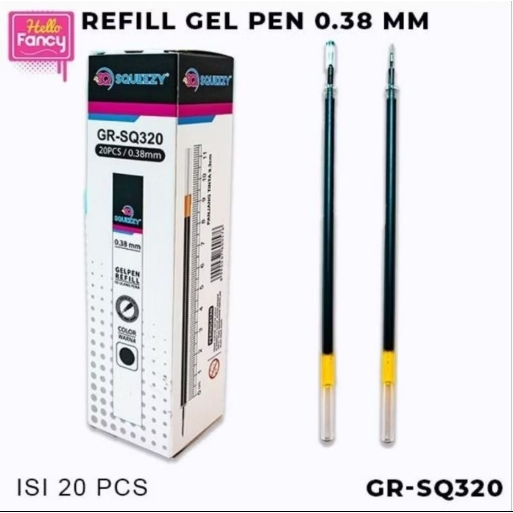 

(isi 20pcs) Refill isi pulpen gel GR-SQ320/refill 0,38mm