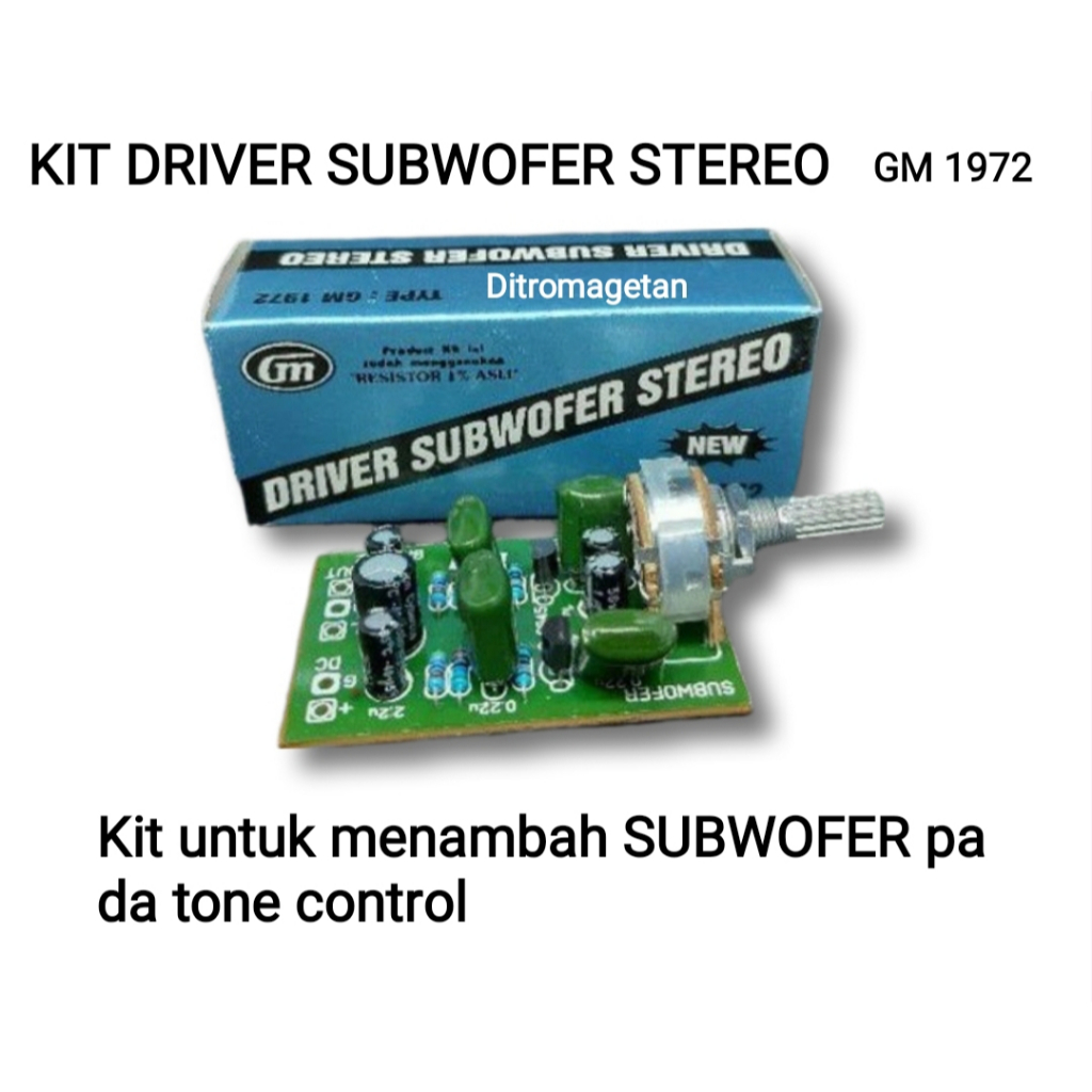 KIT DRIVER SUBWOFER STEREO GM 1972