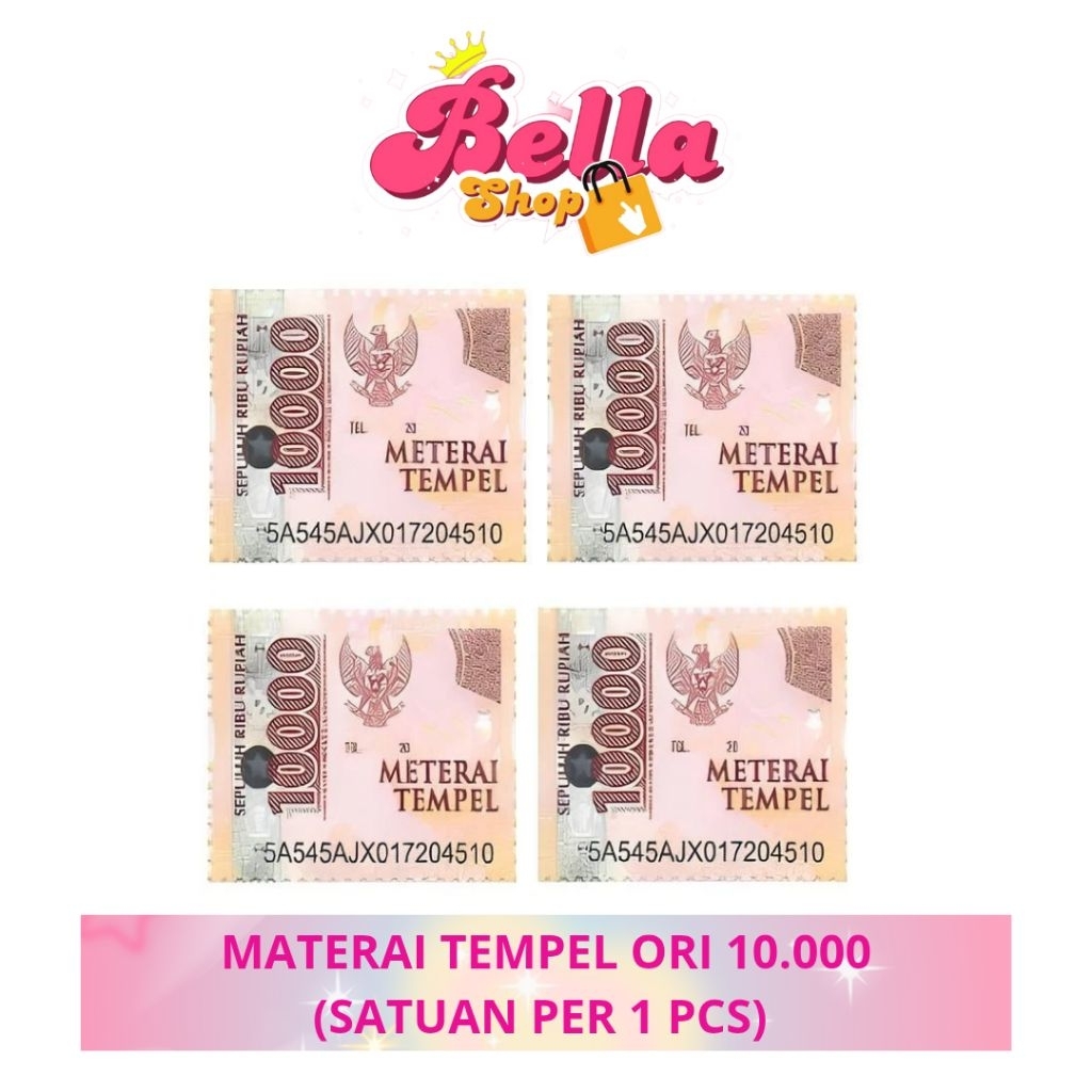 

BELLA SHOP - MATERAI TEMPEL 10.000 ORI 100% [SATUAN]