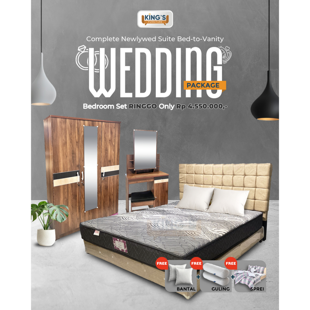 KINGS FURNITURE PONTIANAK -  PAKET WEDDING RINGGO || WEDDING PACKAGE - PAKET MARRIED - PAKET NIKAH -