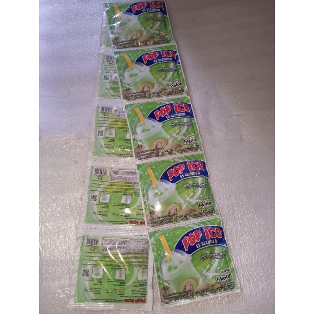 

pop Ice Rasa Melon 1Renceng isi 10sachet
