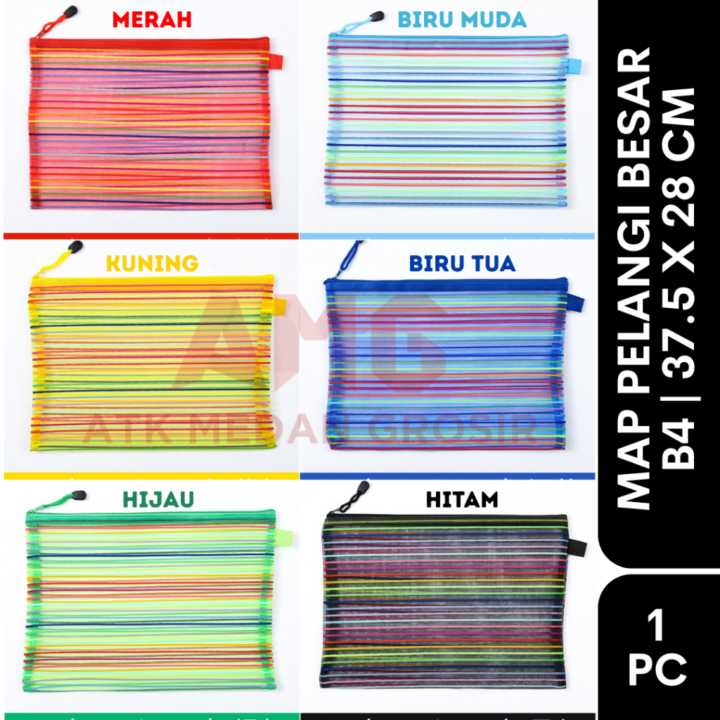 

MAP JARING PELANGI BESAR UKURAN B4 37.5 x 28 CM PER PCS
